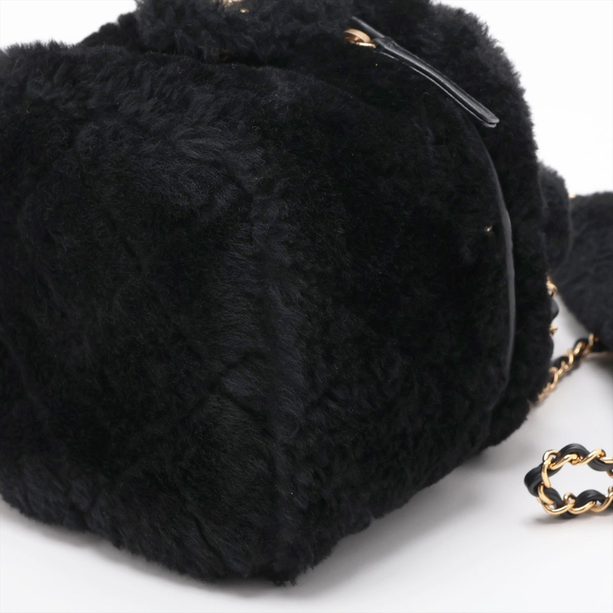 Chanel Coco Sealing 2WAY Shoulder Bag Vanity Black G  AS3357
