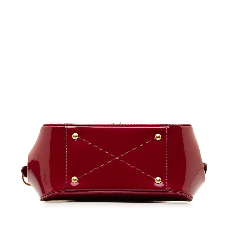 Louis Vuitton Monogram Verniss Pasadena Handbag 2WAY M90943 Magenta Pearl G Patent Leather  Louis Vuitton