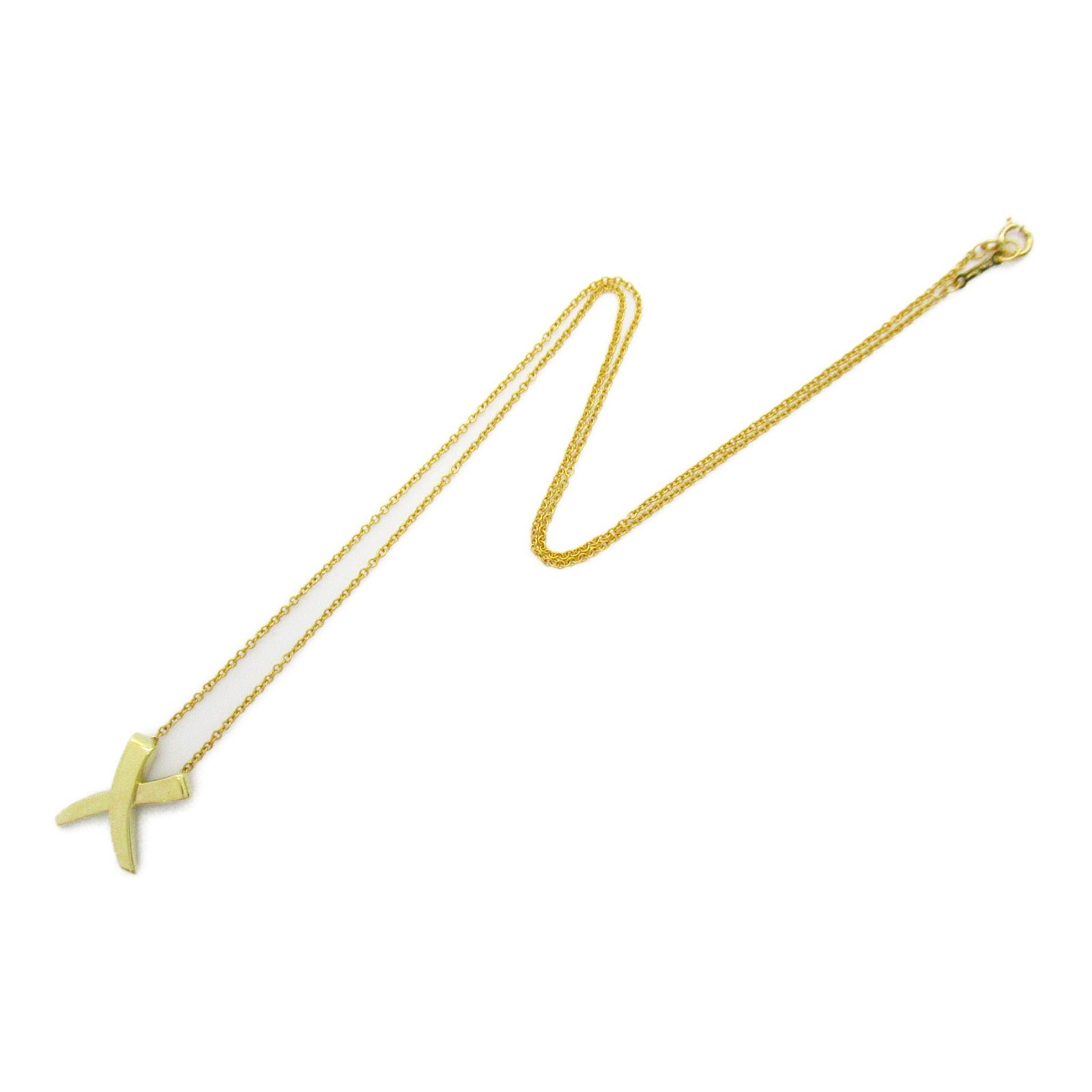 Tiffany TIFFANY&amp;CO Kiss Necklace Collar Jewelry K18 (Yellow G) Women&#39;s Gold