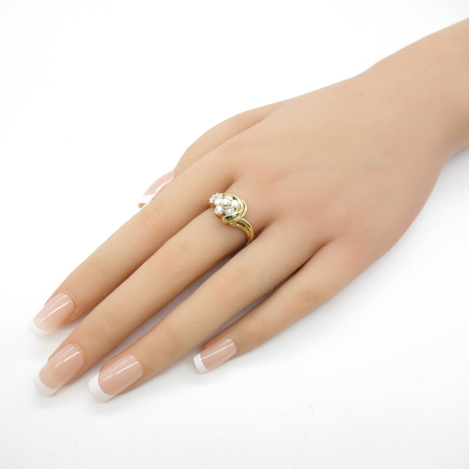 Jewelry Jewelry Diamond Ring Ring Ring Jewelry K18 (yellow g) Diamond  Clear Diamond 6.4g