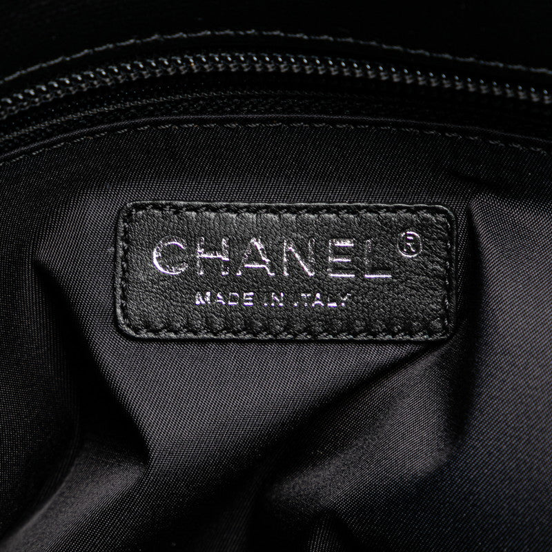 CHANEL COCOMARK PARIBIARITZ Tote MM Handbag Tote A34209 Black PVC canvas LADY CHANEL