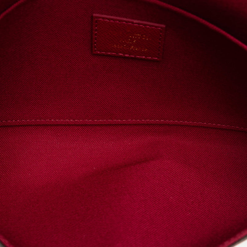 Louis Vuitton Monogram Pochette Felice 鏈條單肩包 M61276 Brown Fucks PVC 皮革 Louis Vuitton