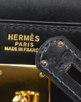Hermes 1993 Kelly 32 Sellier Black Box Calf