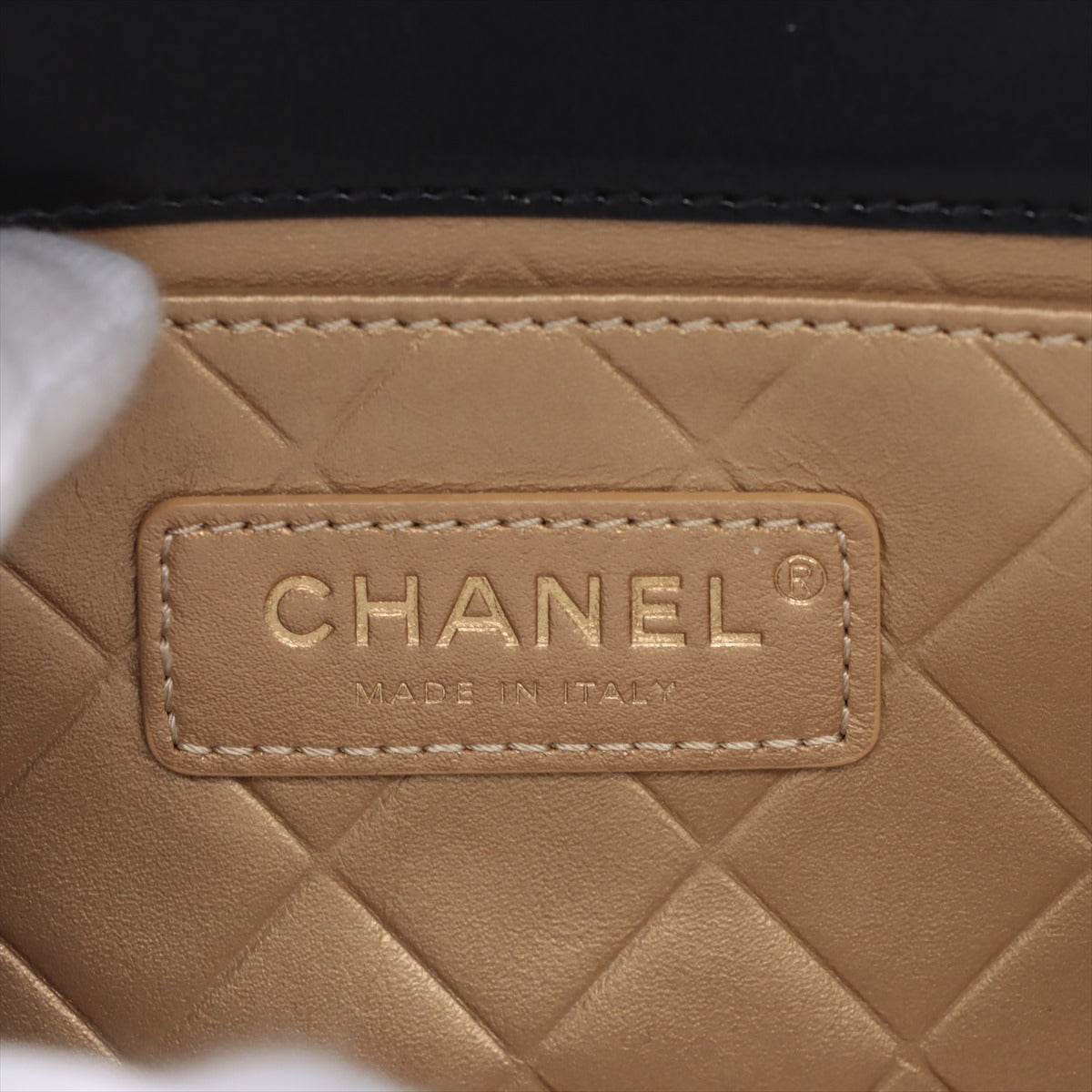 Chanel Mini Matrasse in Chain Shoulder Bag Black G