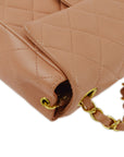 Chanel Pink Lambskin Mini Classic Square Flap Shoulder Bag 17