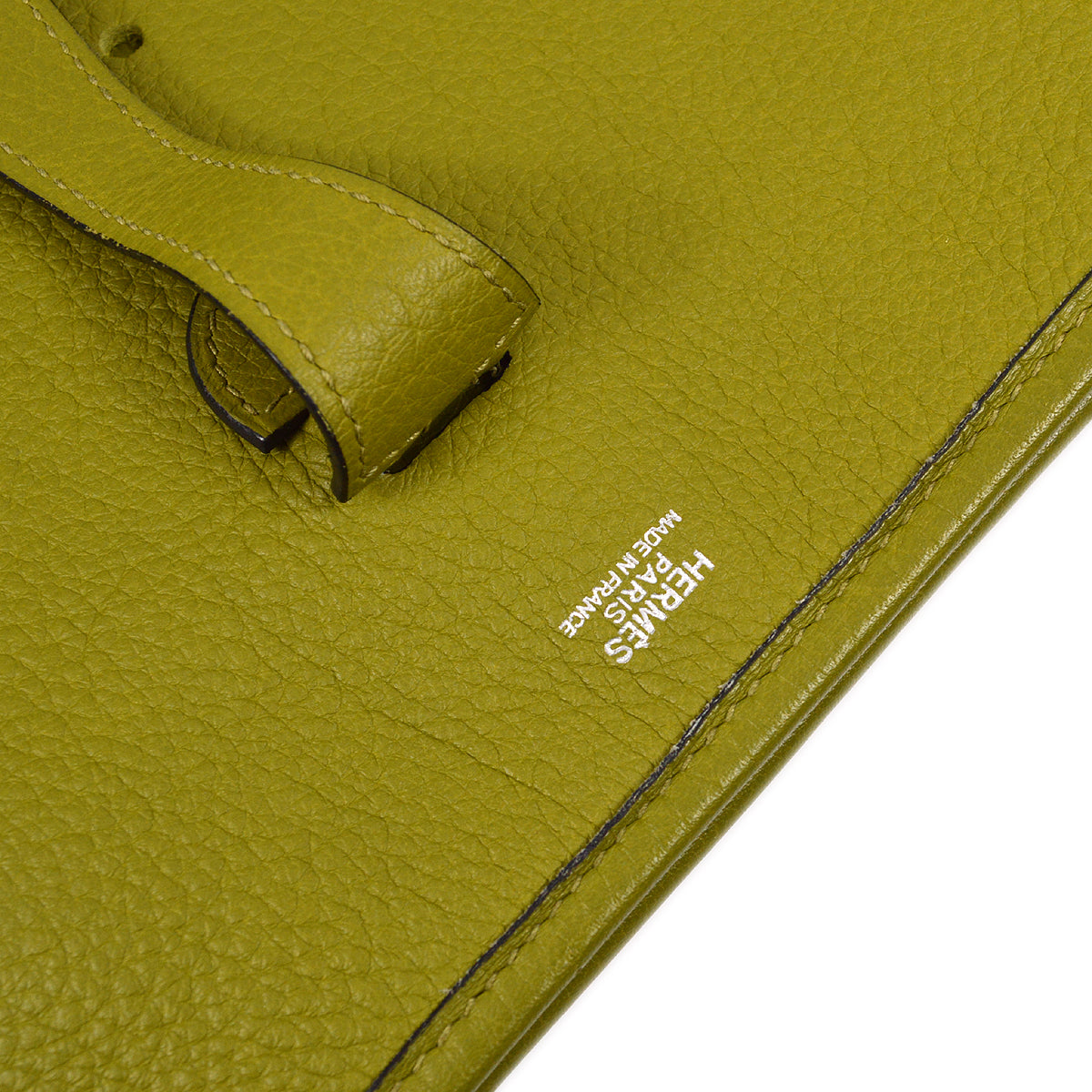 Hermes Green Taurillon Clemence Evelyne PM Shoulder Bag