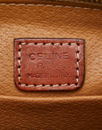 Celine Macadame Portch Cosmetics Small Injection Brown PVC  Celine