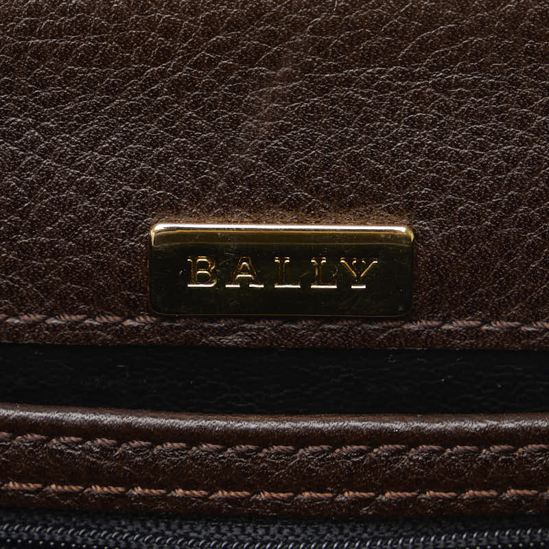 Barry Crocodile Pressed Handbag Shoulder Bag 2WAY Brown Leather  BALLY [Hong Kong ]