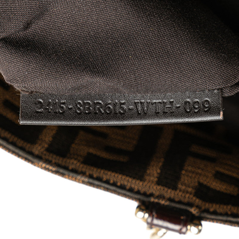 Fendi Zucca Miyakeen Handbag 8BR615 Brown Canvas Leather  Fendi