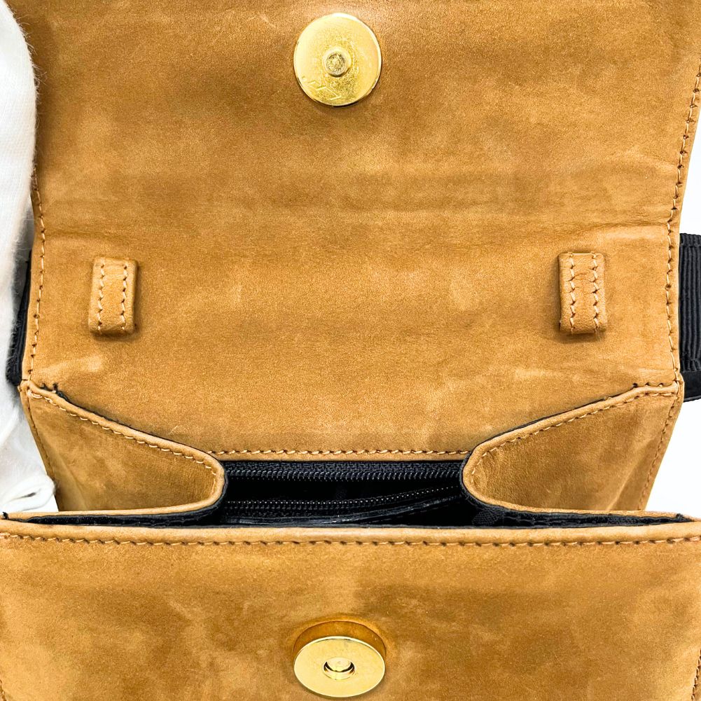 Salvatore Ferragamo Villa Handbag BC213104 Suede Made in Italy Handbag Magnetic  Vala  A-Rank Quality Handbag