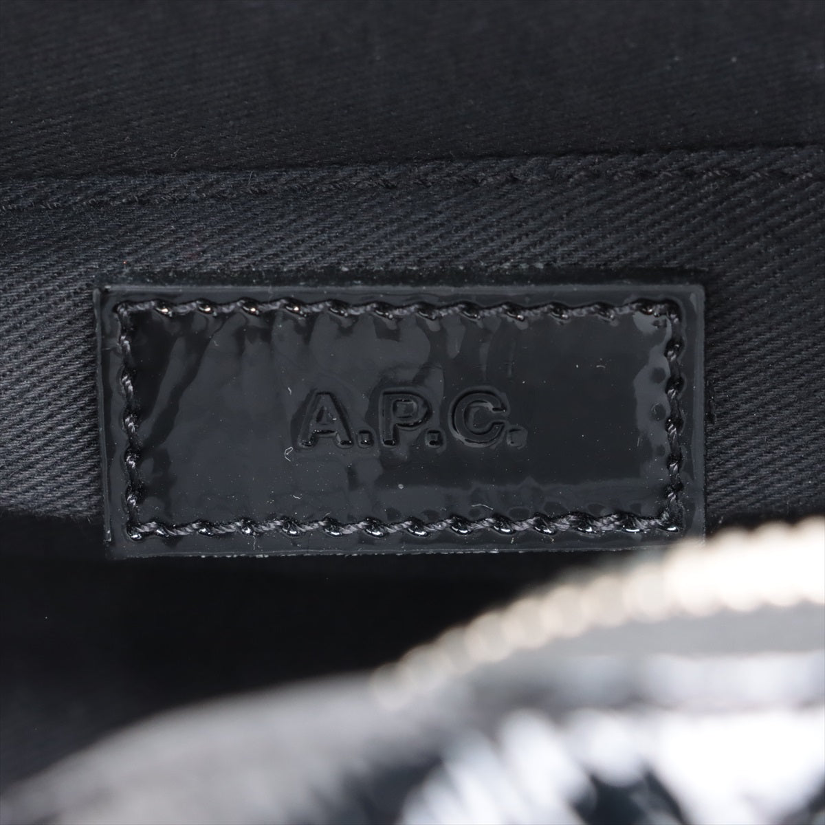 Arpace Patent Leather Shoulder Bag Black