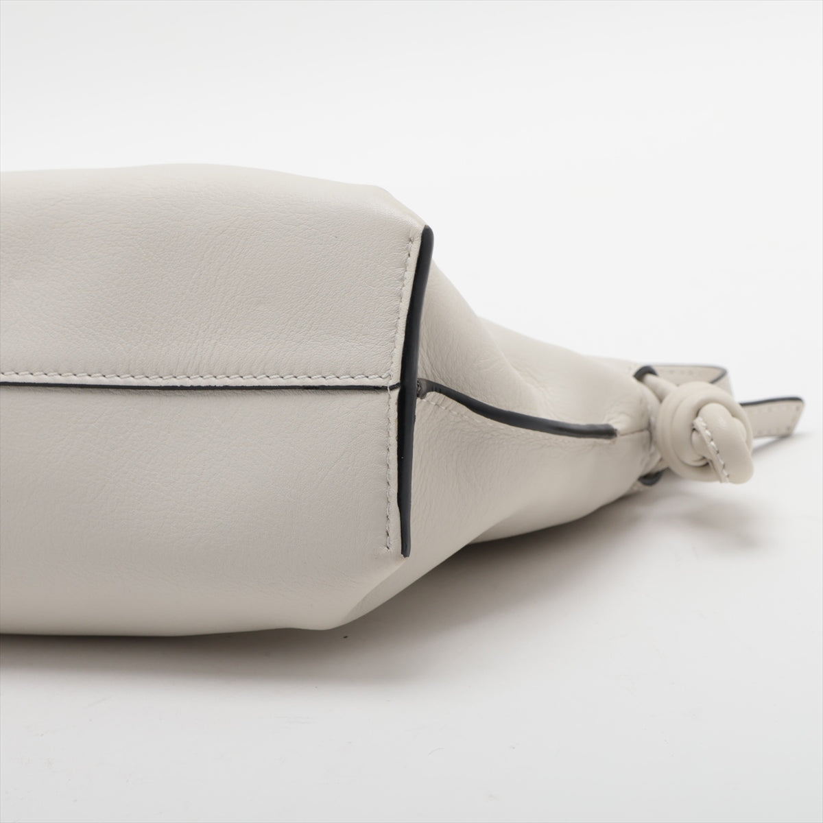 Loewe Flamenco Clutch Mini Leather Shoulder Bag Ivory