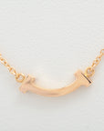 Tiffany T Smile Micro Diamond Necklace 750 (PG) 2.2g