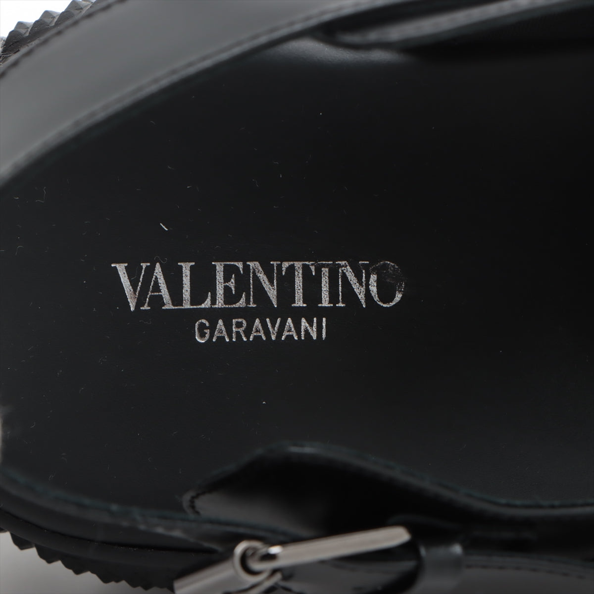 Valentino Gallery Lockstads Leather X Fabric Sandal 42 Men Black SV2G82Y2 Strap Box  Bag
