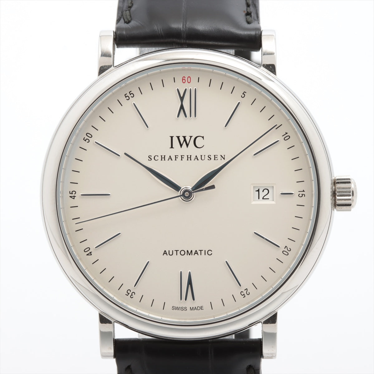 IWC Portfino IW356501 SS Leather AT Silver