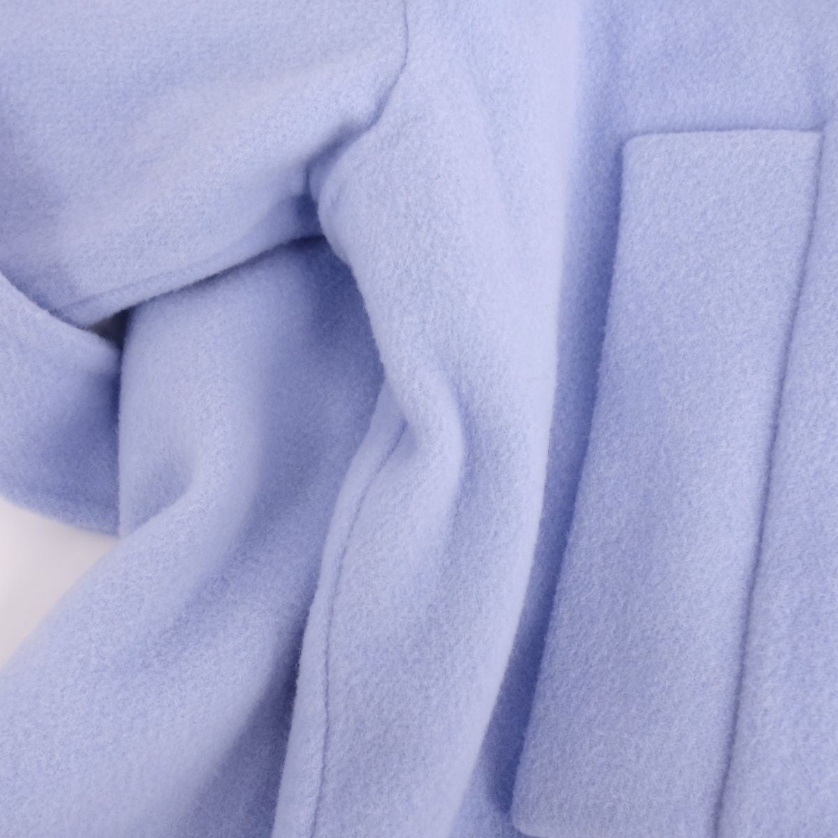 Numeroventuno N°21 Short Coat Buttonless Double-Face Wool Landless   38 (S equivalent) Light Blue  FODMEST