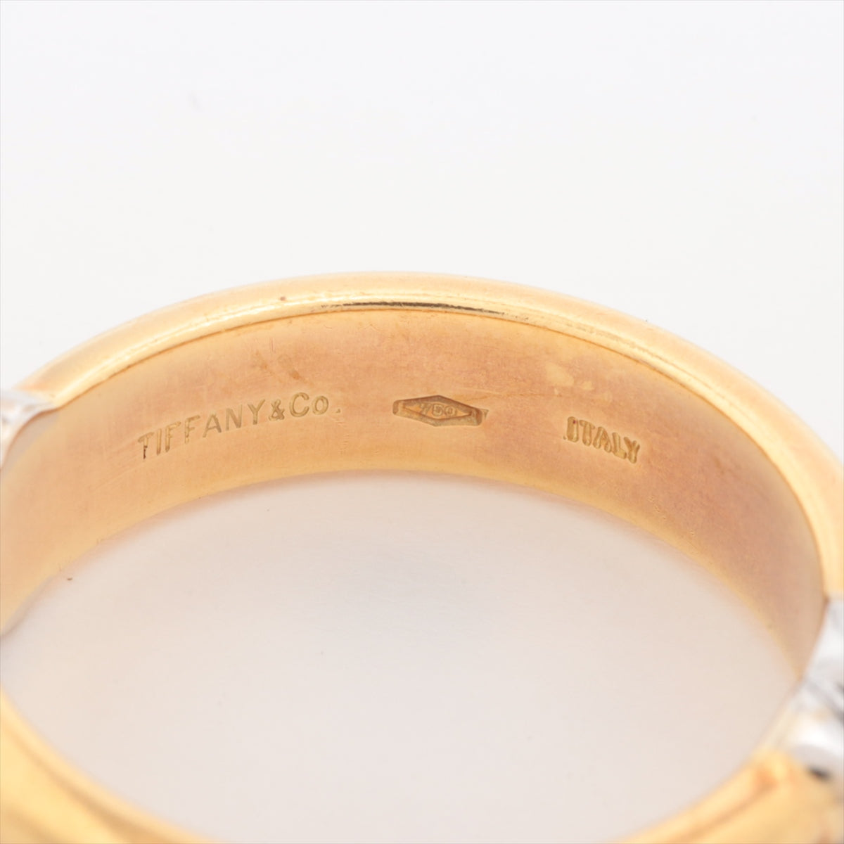 Tiffany  Diamond Ring 750 (YGWG) 7.0g