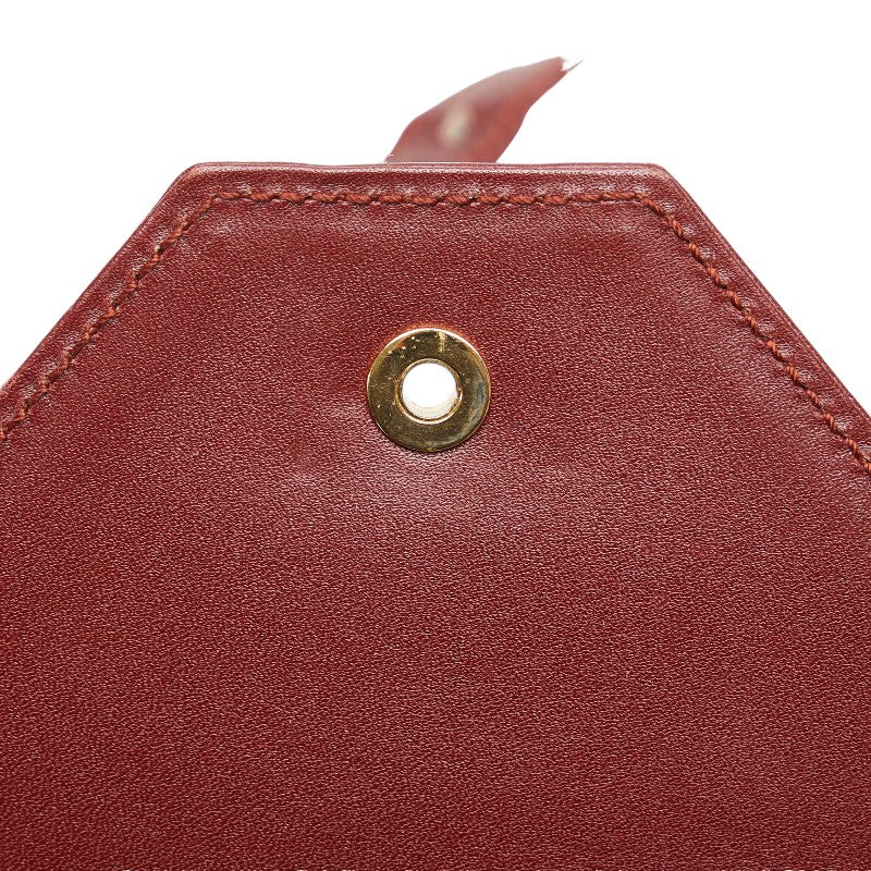 Cartier Musterline  Shoulder Bag Wine Red Bordeaux Leather  Cartier