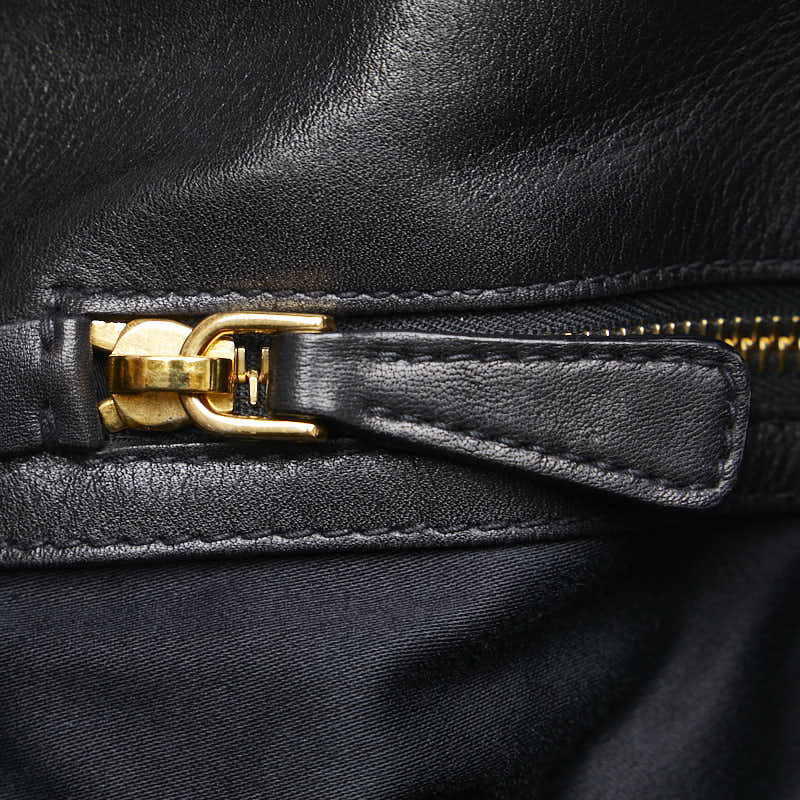 Miu Miu Matelasse Handbag Shoulder Bag 2WAY Black