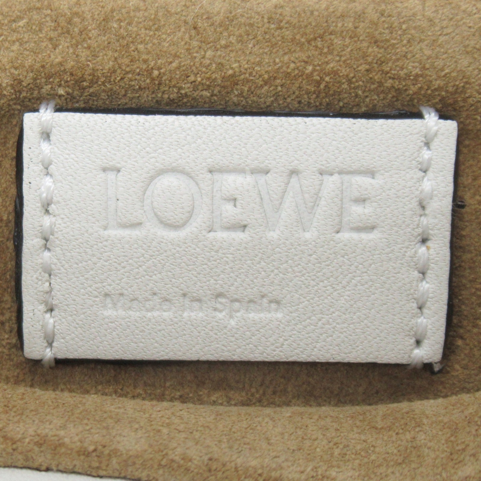 Loewe LOEWE Flamenco Nano Chain Shoulder Shoulder Bag  (Blood)  White