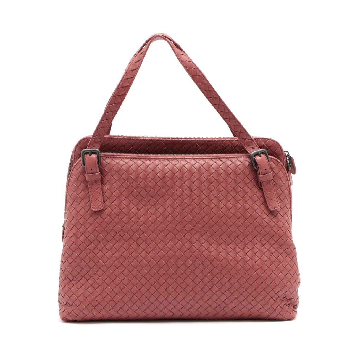 Bottega Veneta Intrecciato Leather Tote Bag Pink