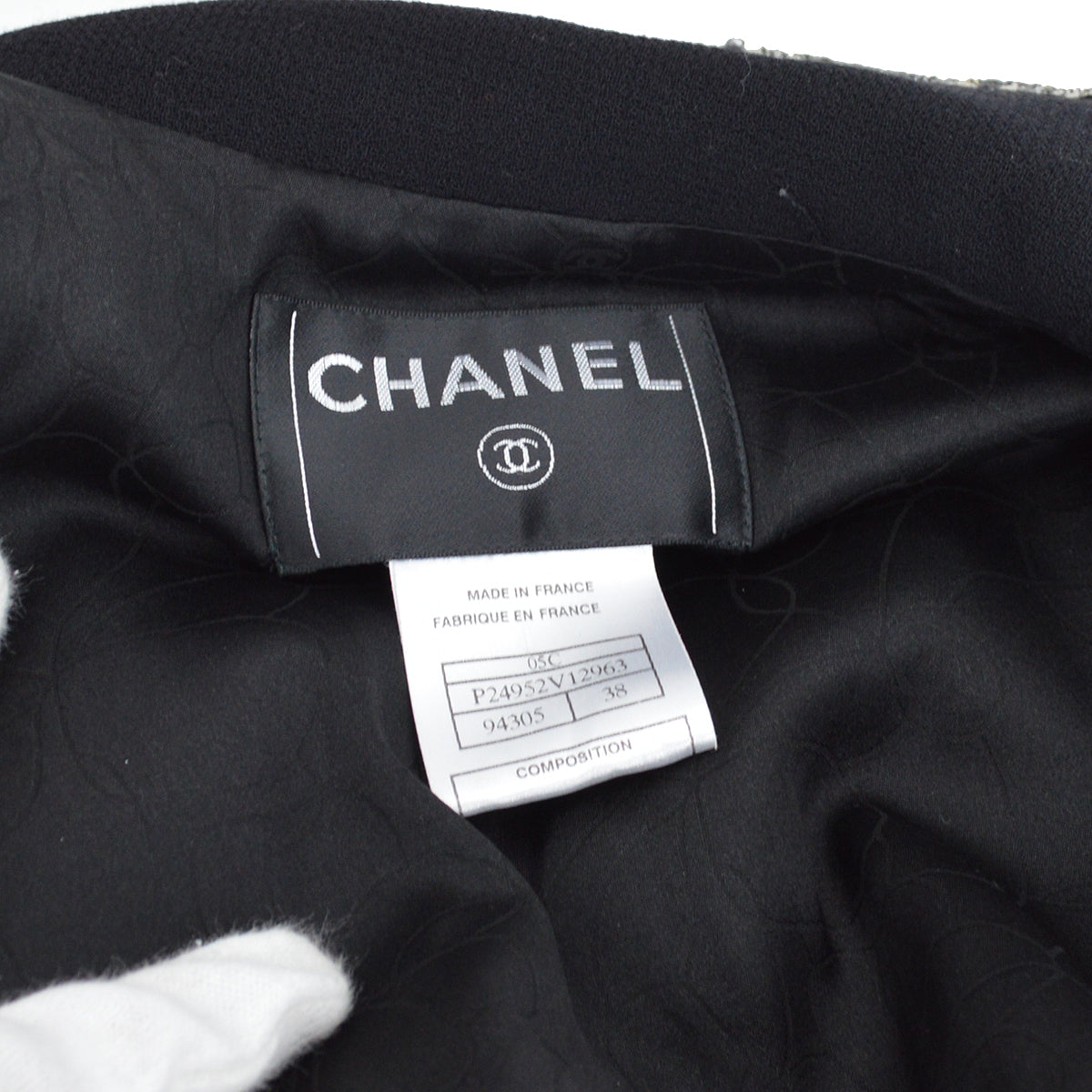 Chanel 2005 cruise emblem patch single-breasted blazer 