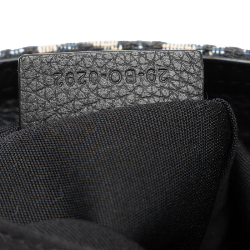 Dior Trotter Saddle Pouch  Shoulder Bag Beach Black Leather   Dior