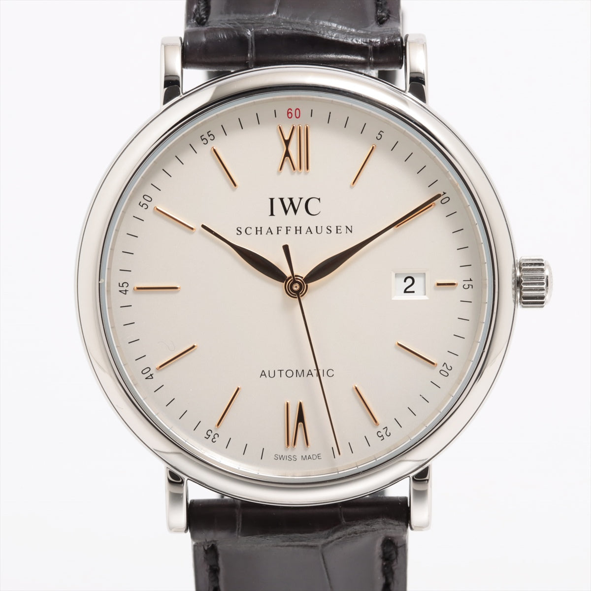 IWC Portfino Automatic IW356517 SS Leather AT Silver