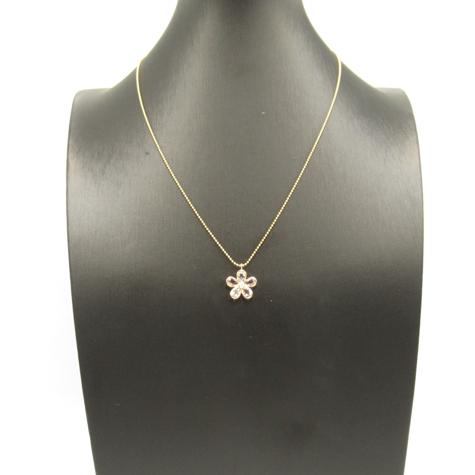 Tiffany TIFFANY&amp;CO Garden Flower Amigator Diamond Necklace Collar Jewelry K18PG (Pink G) Diamond Amigator  Clearance