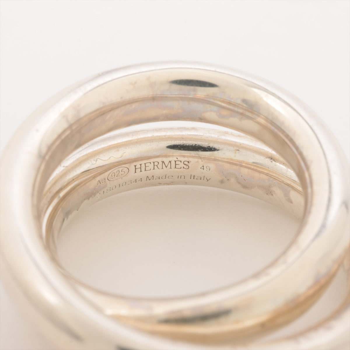 Hermes Vertige Ring 49 925 15.5g Silver