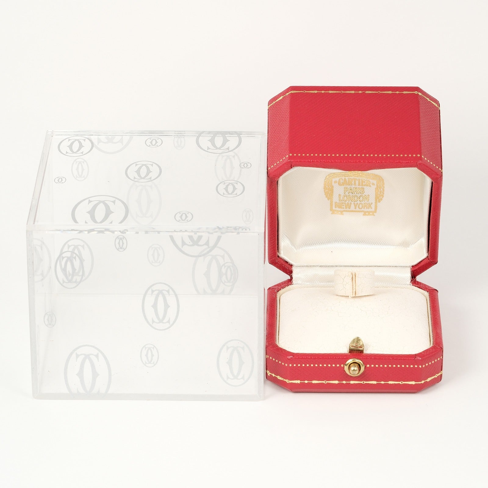 Cartier 2C  Birthd 7th Ring 2000 Christmas K18WG White G  10.67g