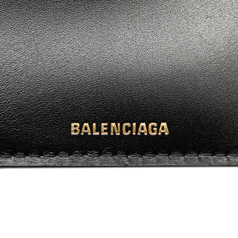 Balenciaga Mini Wallet Three Fold Wallet 529098 Black Leather  BALENCIAGA