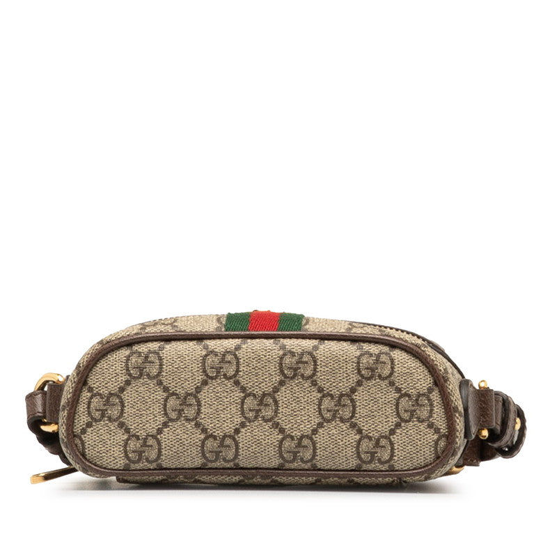 Gucci GG Supreme Sie Line  Shoulder Bag 699532 Brown PVC Leather  Gucci Gincci