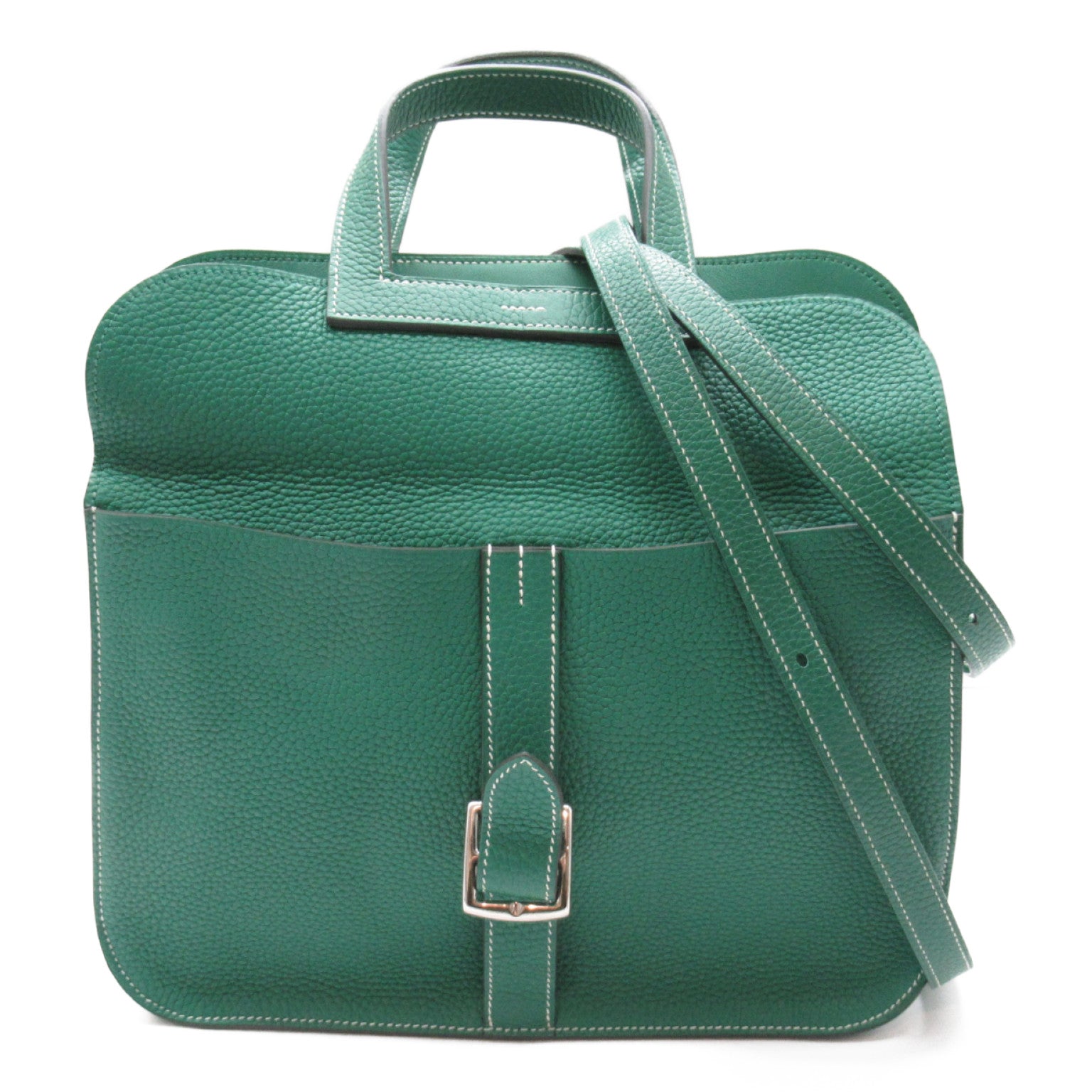 Hermes Hermes Arzan 31 Shoulder Bag Shoulder Bag Leather  Clemence  Green