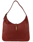 Hermes Red Taurillon Clemence Trim 31 Shoulder Bag