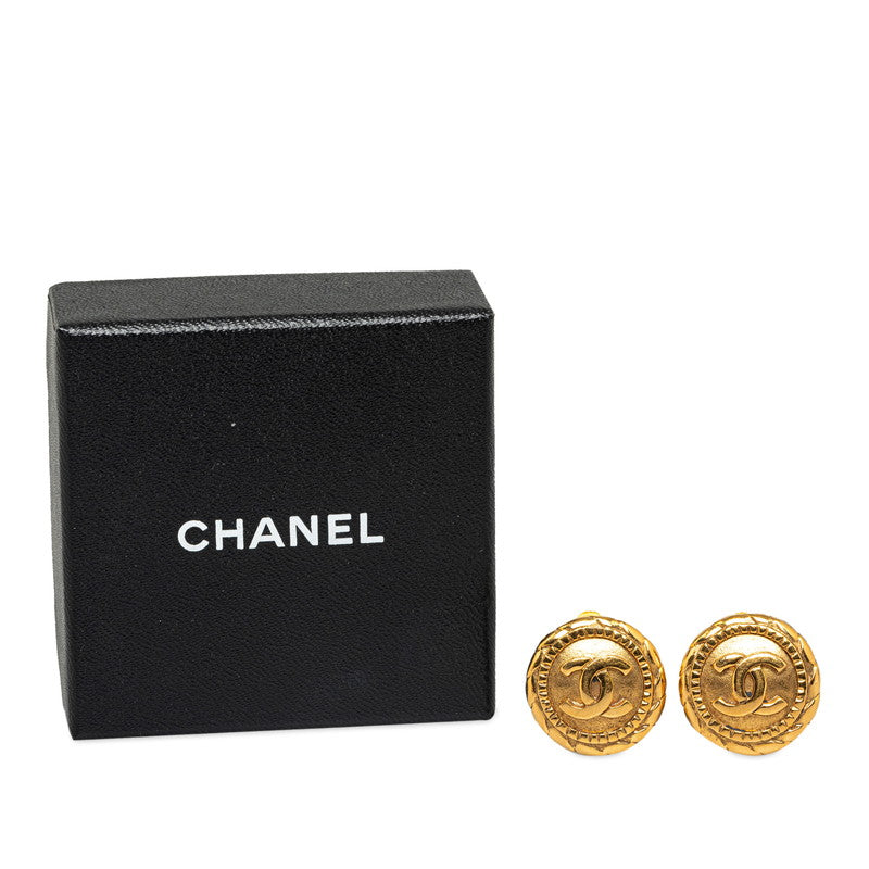 Chanel Vintage Coco Wind Cars Motif Earrings G   Chanel