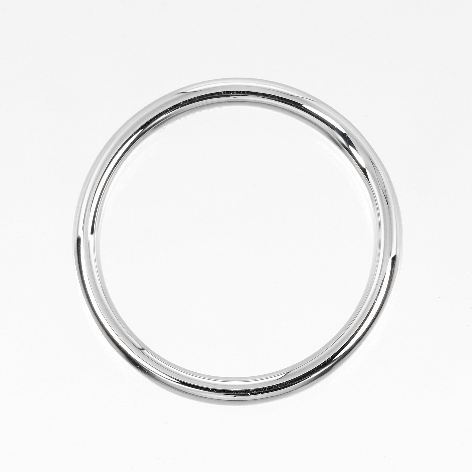 Tiffany &amp; Co. Carbide Band 15th Ring Ring 3mm Model Pt950 Platinum  6.06g A-rang quality cloth brand