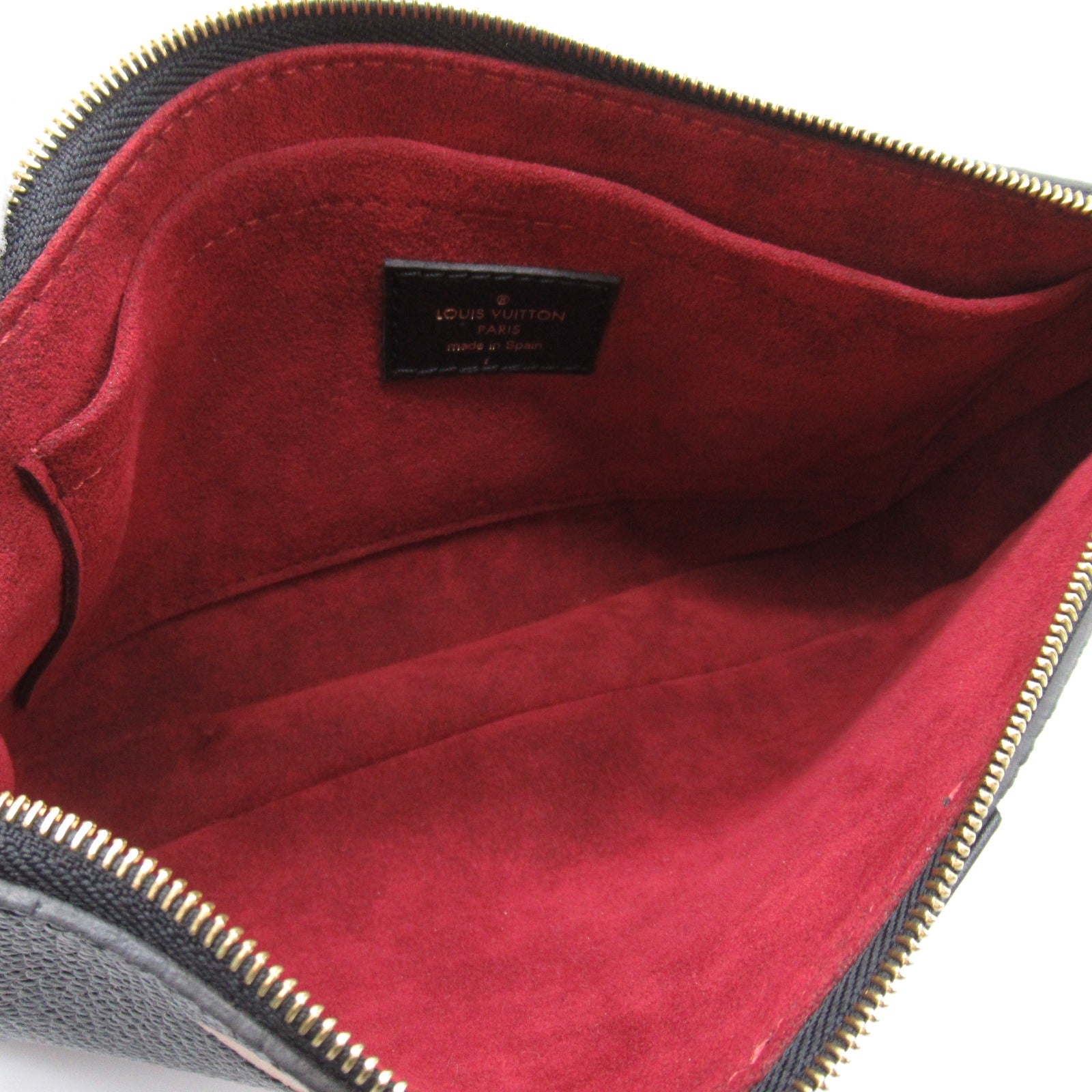 Louis Vuitton Louis Vuitton Multicolor Accessoires Handbag Leather Monogram Emplant  Black Beige M45777