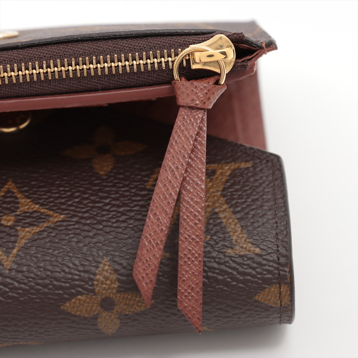 Louis Vuitton Monogram Portefolio Victoria M62472 Brown Compact Wallet