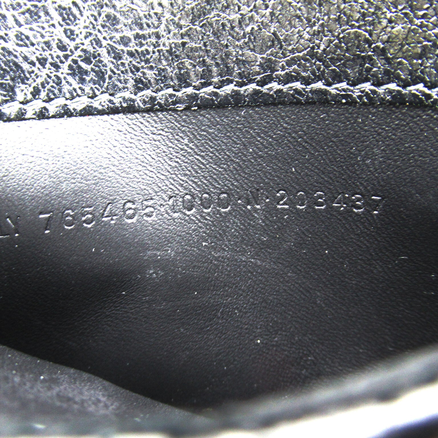 Balenciagaga BALENCIAGA Coin Case Wallet  Leather  Black 7654652AAXB1000