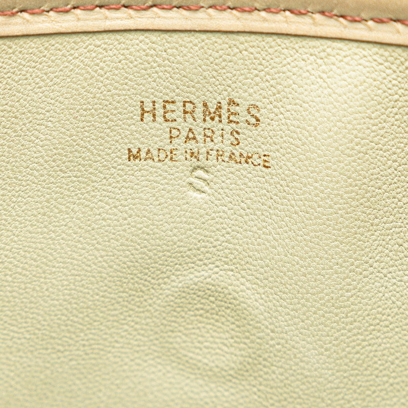 Hermes Evrin 1PM  Shoulder Bag Beige Multicolor Vibrant Leather  Hermes