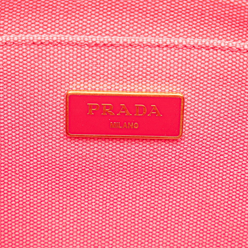 Prada Canapa XS Handbag Shoulder Bag 2WAY B2439G Pink Canvas  Prada