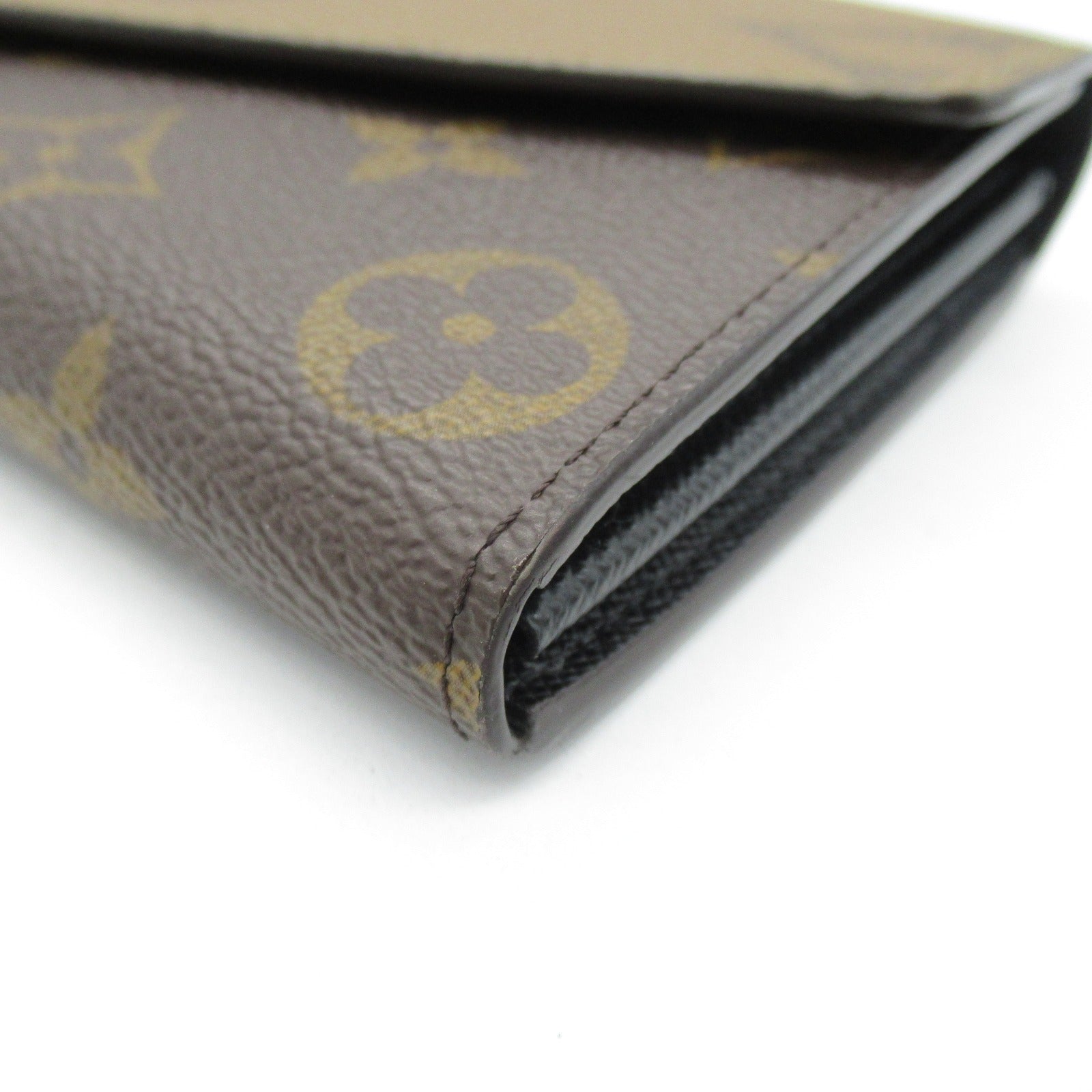 Louis Vuitton Portefolio Sarah Long Wallet Two Fable Wallet Two Foldable Wallet PVC  Canvas Monogram Giant Reversee   Brown M80726