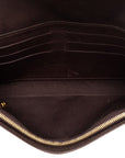 Louis Vuitton Monogram Verniss Sunset Blue Bird Chain Shoulder Bag M93542 Amarant Brown Patent Leather  Louis Vuitton