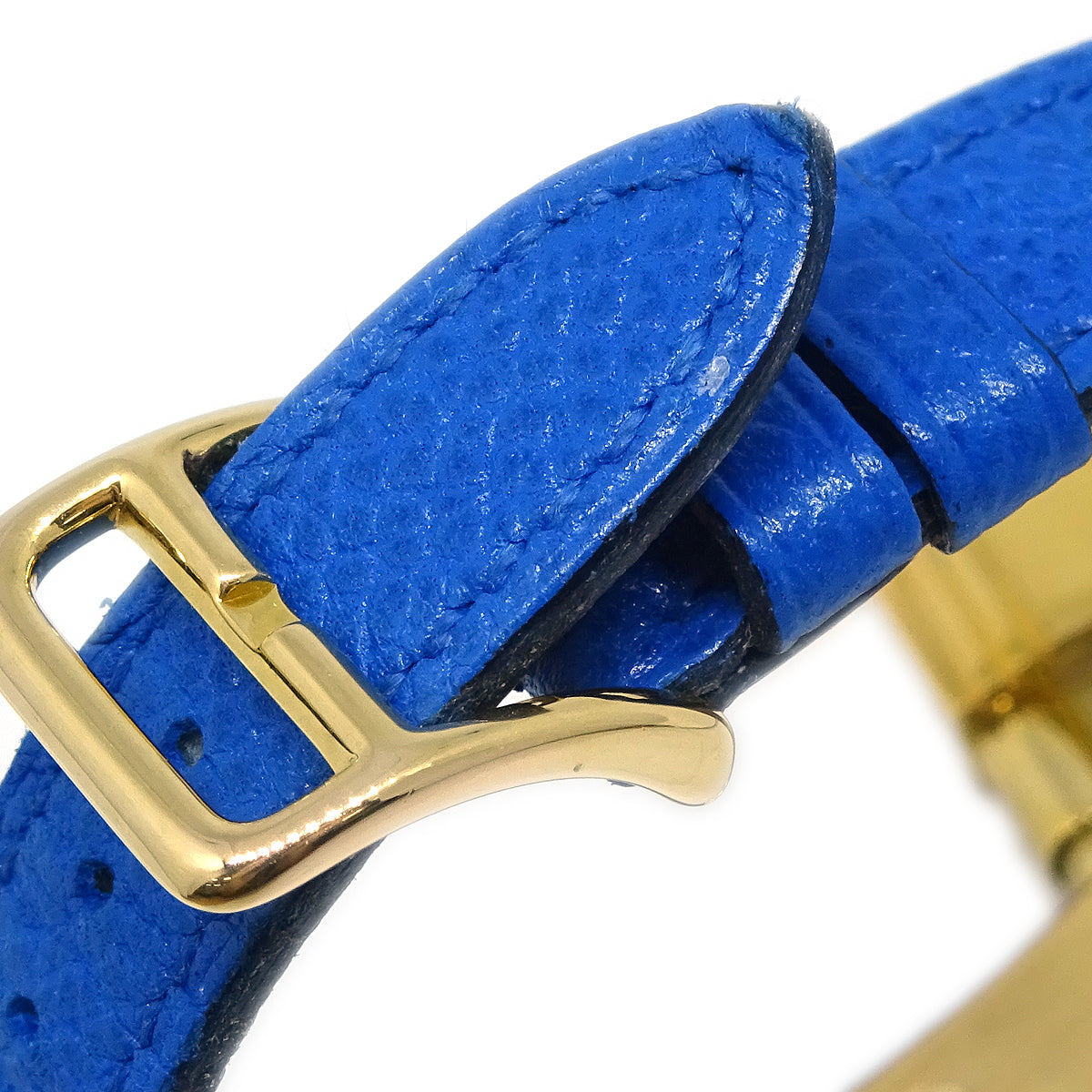 Hermes Kelly Watch Blue Courchevel