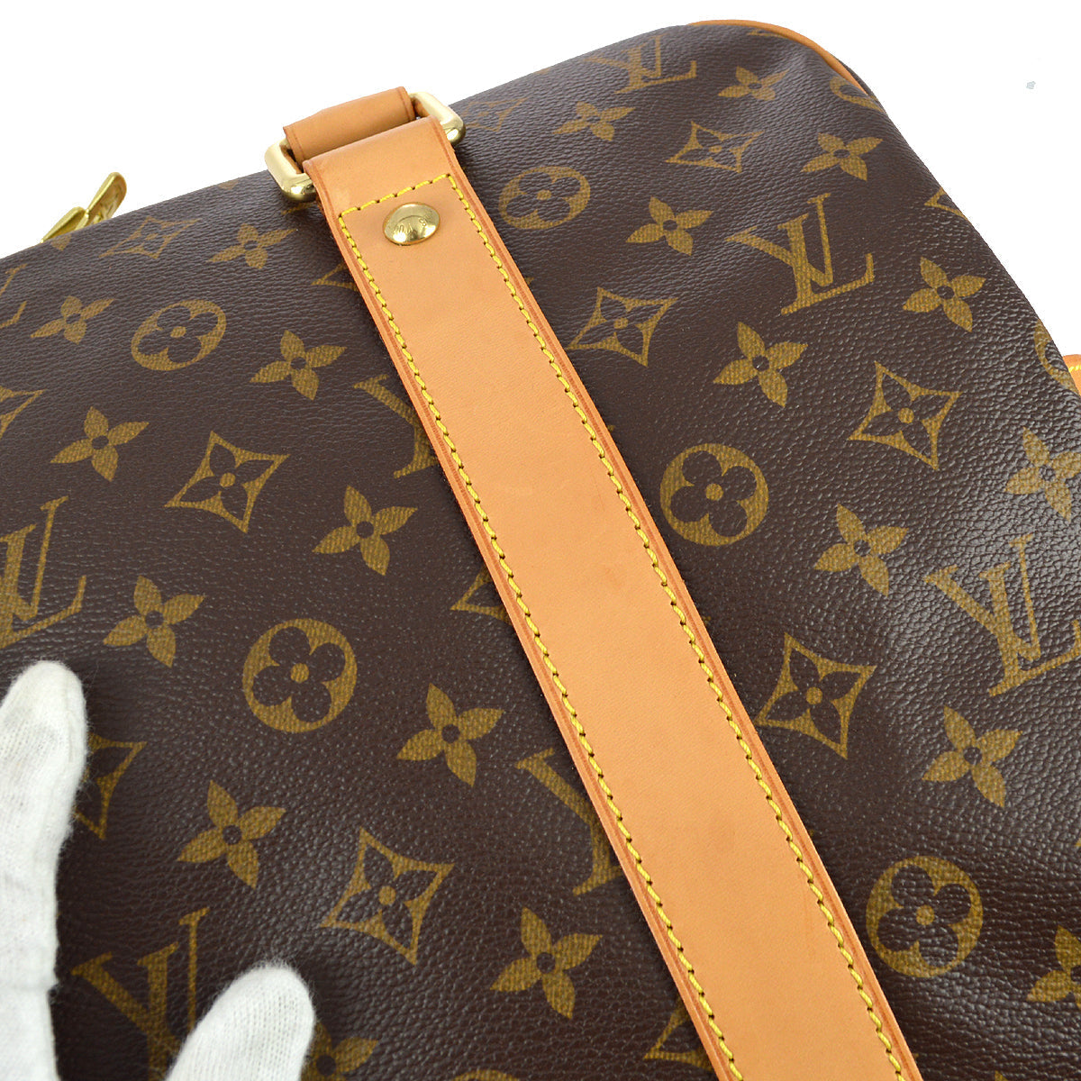 Louis Vuitton Monogram Carryall Duffle Bag M40074