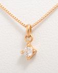 Agat diamond necklace K18 (PG) 1.4g 0.05 E