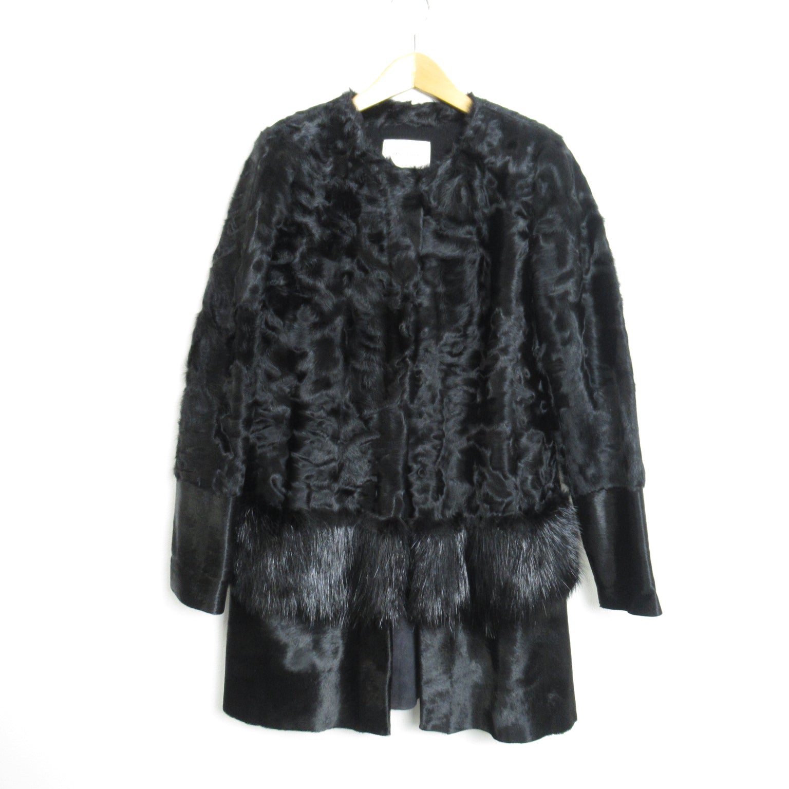 Selection Yves Salomon   Coat  Black Y561786ASCVC