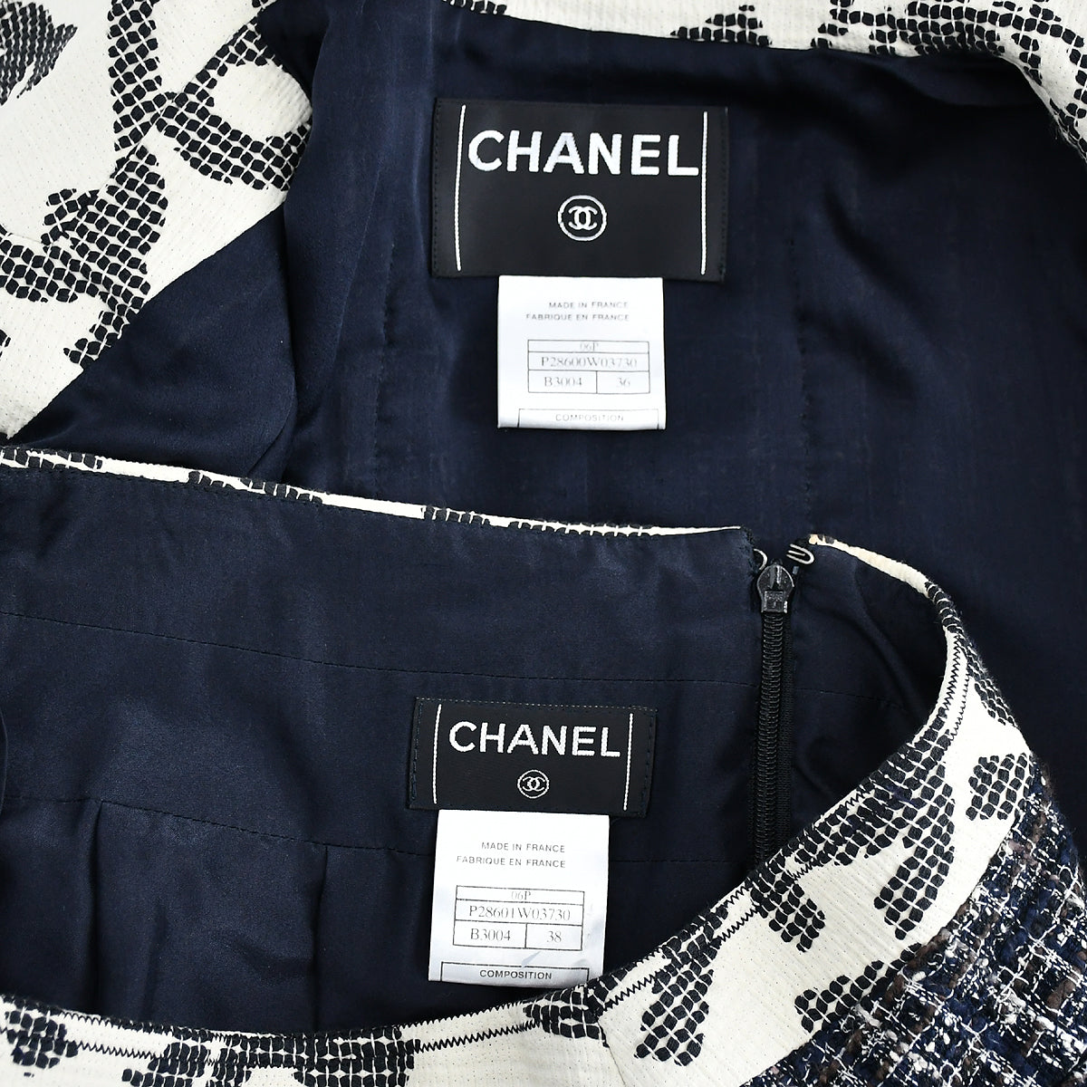 Chanel single-breasted skirt suit 