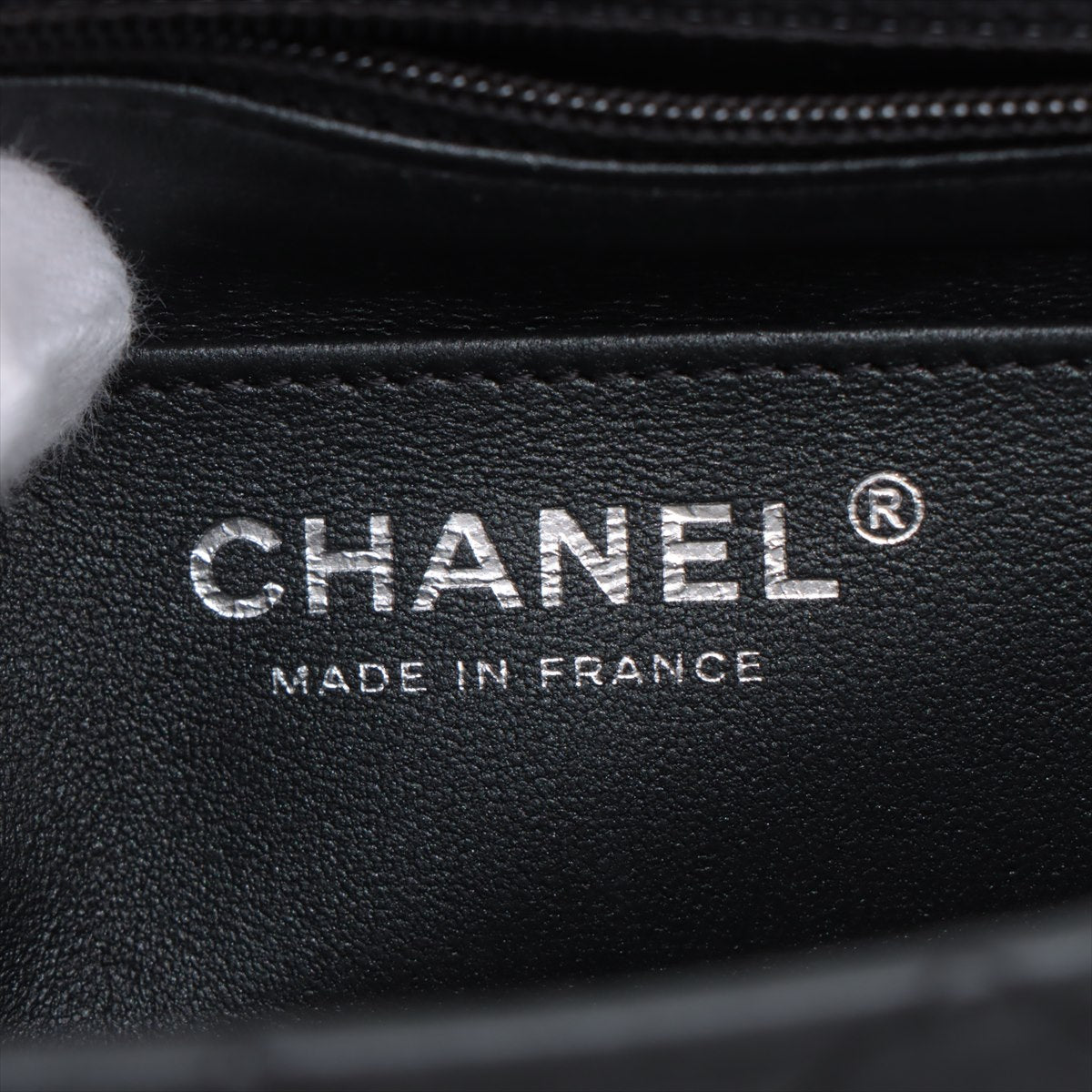 Chanel Mini Matrasse 20  Single Chain Single Chain Bag Grey Black G A69900